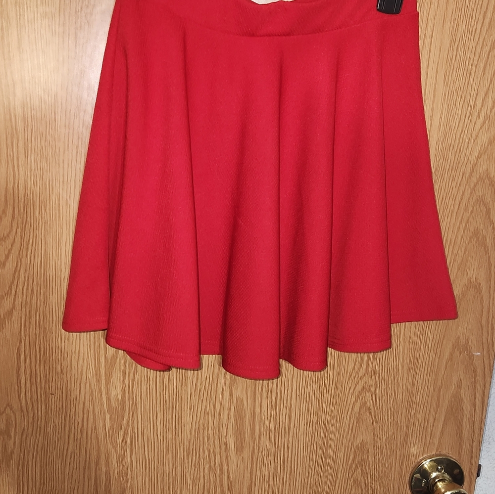 Elegant Red Women's Skirt